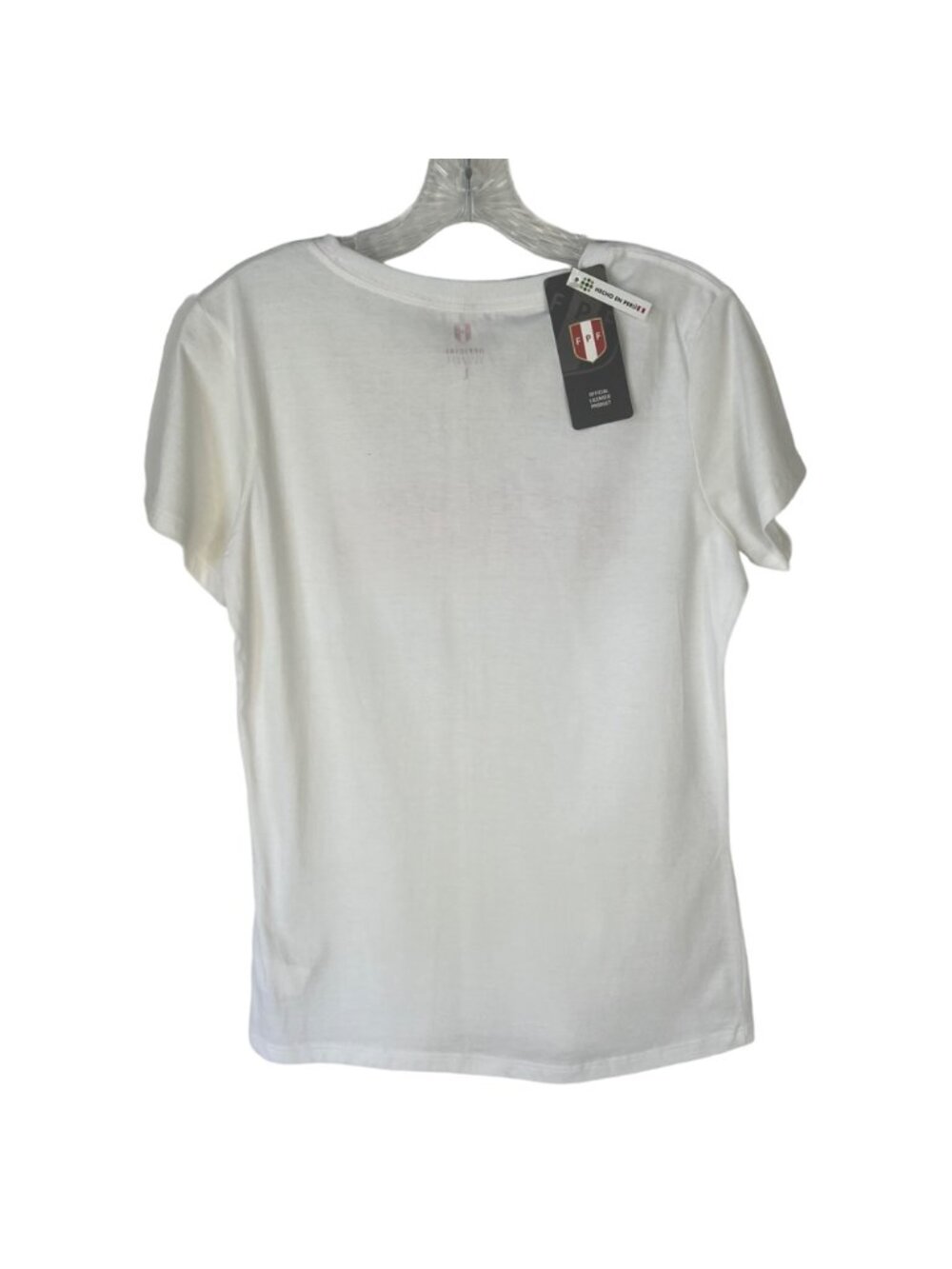 FPF Vamos Peru Soccer Futbol Tshirt Womens Large White New Official Licensed - Picture 2 of 11